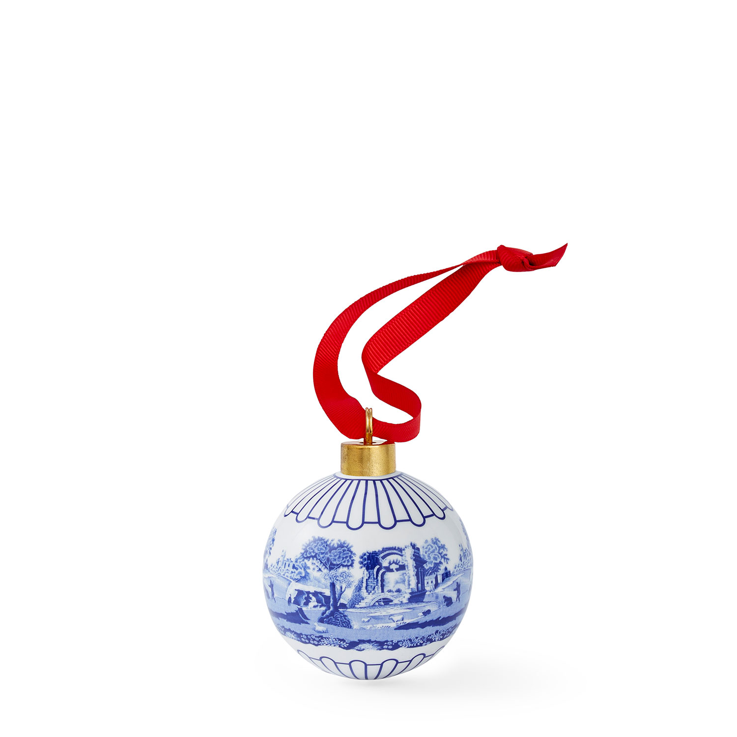 Blue Italian Scenic Bauble image number null